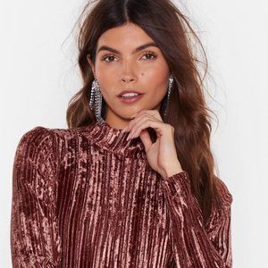 That Was Smooth Velvet High Neck Bodysuit